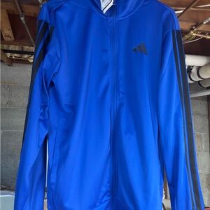 Adidas Royal Blue Apparel adidas Men's 3-Stripes Tricot Track Top track jacket S